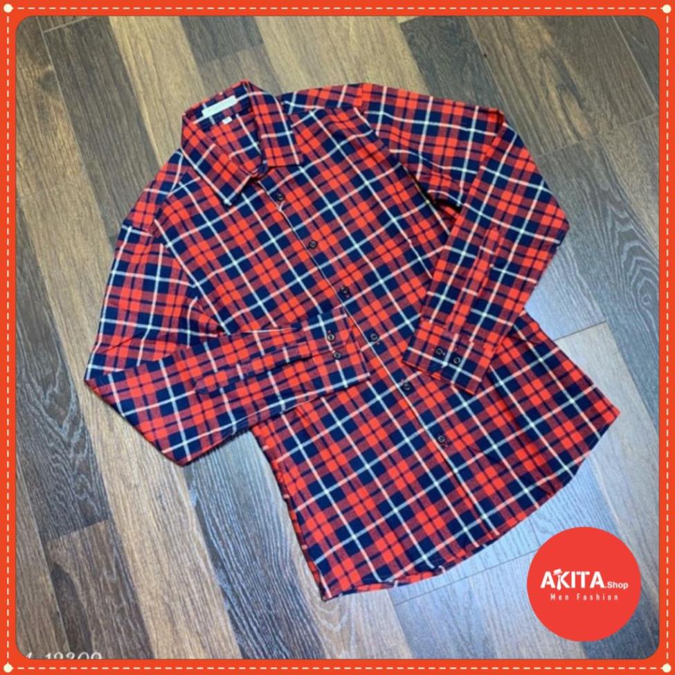 🚀 Sale | NGON BỔ RẺ | | ĐẲNG CẤP |_ Áo sơ mi kẻ ô màu đỏ tay dài -- Siêu Đẹp .. . 🔥 : : -