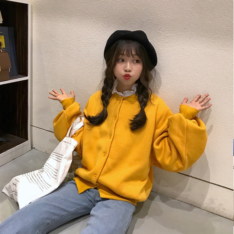 Áo khoác Cardigan tay bồng cute- Ảnh thật