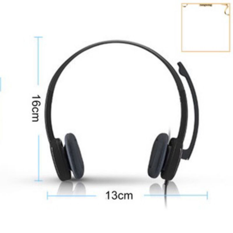 Tai nghe chụp tai LOGITECH H151 (1 jack 3.5mm + Mic khử tiếng Ồn) - Hàng chính hãng