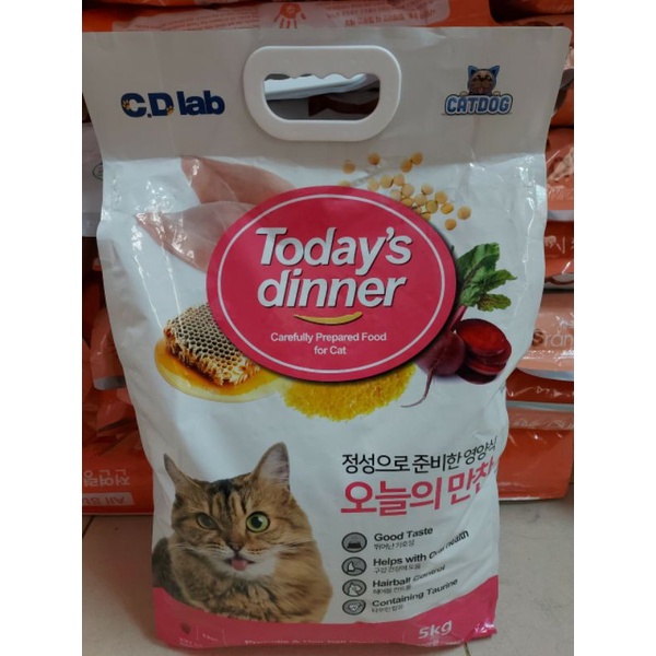 Thức ăn cho mèo Today's Dinner bao 5kg