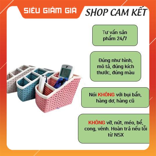 Giỏ đựng đồ đa năng, giỏ nhựa mini để bàn Việt nhật 4 ngăn nhỏ gọn tiện lợi đựng bút,đựng đồ dùng nhỏ