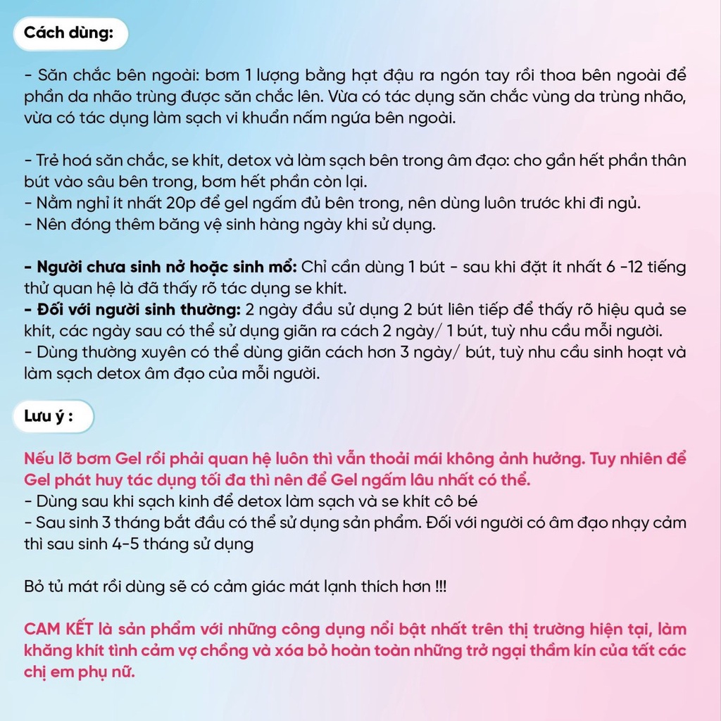VHX Bút yêu Inner Gel VHX slimming care, đũa thần tình yêu Vĩnh Hồng Xuân-mini pax