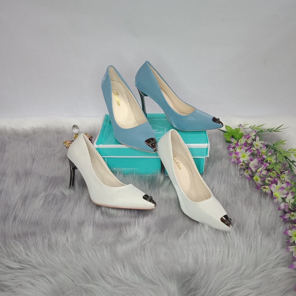 Giày cao gót nữ 💝 FREESHIP 💝giày nữ gót nhọn cao 10cm , chất liệu da đặc biệt mềm mại , mũi bọc thép đi rất chắc | BigBuy360 - bigbuy360.vn