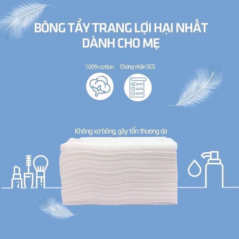 CHÍNH HÃNG L'ANGE - KHĂN VẢI ĐA NĂNG CHO BÉ (BỊCH 100 MIẾNG)