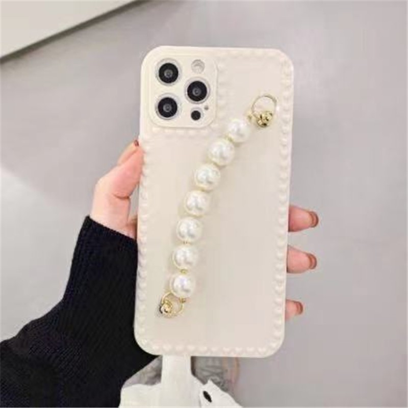 Ốp điện thoại TPU mềm chống sốc có dây đeo ngọc trai cho Iphone 12 11 Pro Max Xs Max Xr 8 7plus | BigBuy360 - bigbuy360.vn