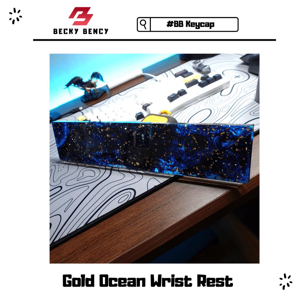 Kê tay bàn phím Gold Ocean, chất liệu resin, phù hợp mọi kích cỡ bàn phím