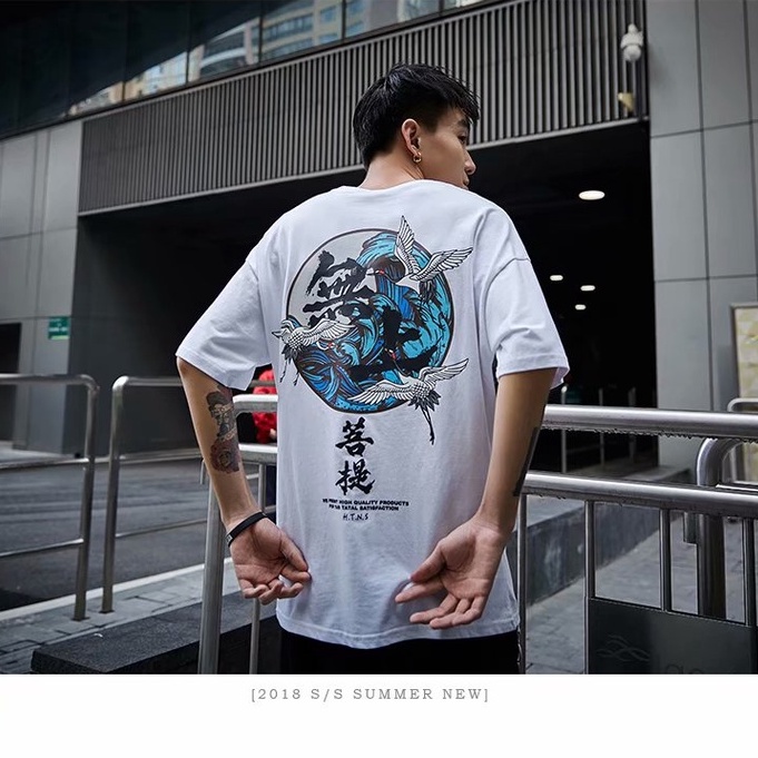 Áo Thun Tay Ngắn Dáng Rộng In Họa Tiết M-8XL Phong Cách Hip Hop Thời Trang Cho Nam 2022