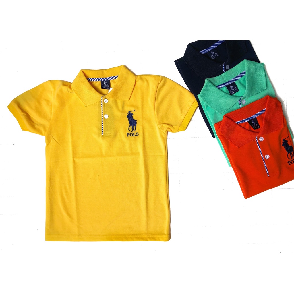 Áo thun bé trai cổ bẻ, vải cá sấu Cotton xuất xịn, chuẩn form,sang trọng cho bé trai bé gái 6 tuổi -11 tuổi