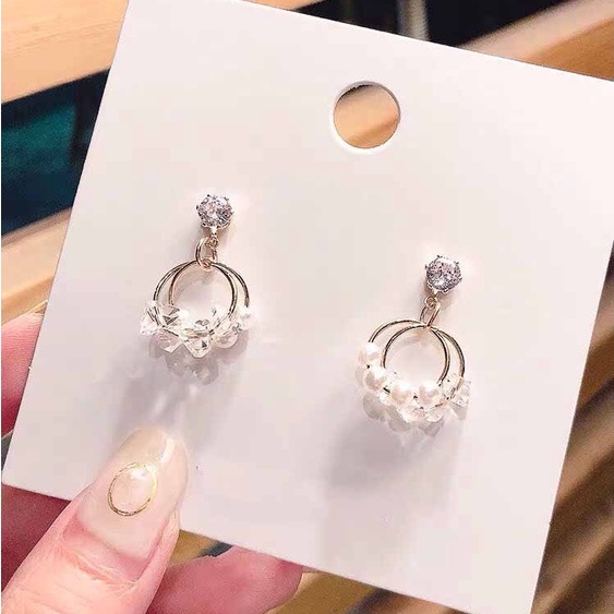 Bông tai nữ Madeline B4 kiểu mới đính đá tuyệt đẹp