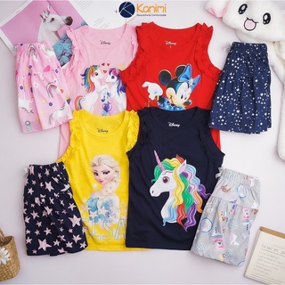 Bộ chân váy phối áo thun Disney bé gái xuất dư siêu sang xịn.
