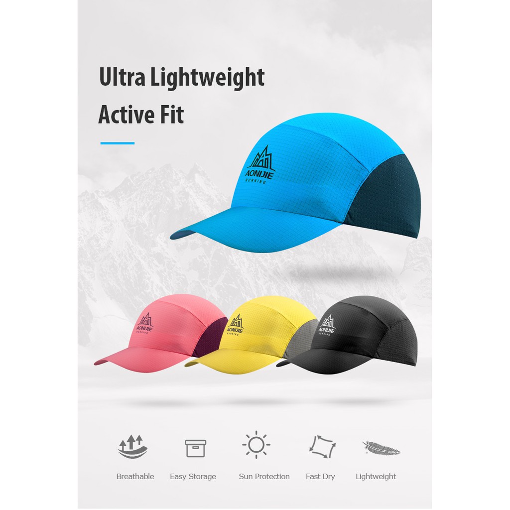 MŨ GẤP THỂ THAO NHANH KHÔ SIÊU NHẸ AONIJIE E4107