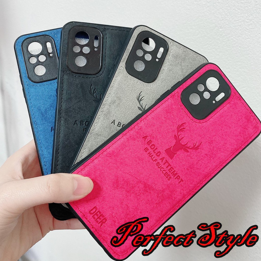 Ốp lưng Vải jean Họa tiết Deer cho Xiaomi redmi note 10 note 10 pro Redmi 10 Note 11 4g 11s note 11 pro Quốc tế