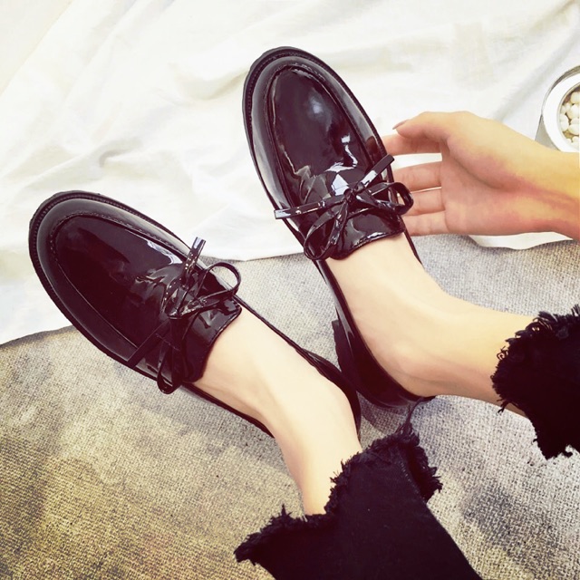 Giày da bóng ulzzang