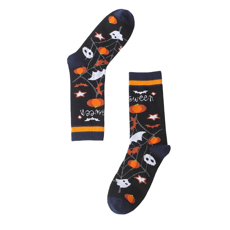 Vớ Cotton In Họa Tiết Halloween Nhiều Màu Dễ Thương Cho Nam Và Nữ