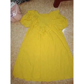 Đầm babydoll vàng