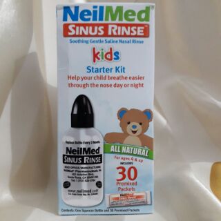 Bình rửa mũi Neilmed kèm 30 gói muối kháng viêm