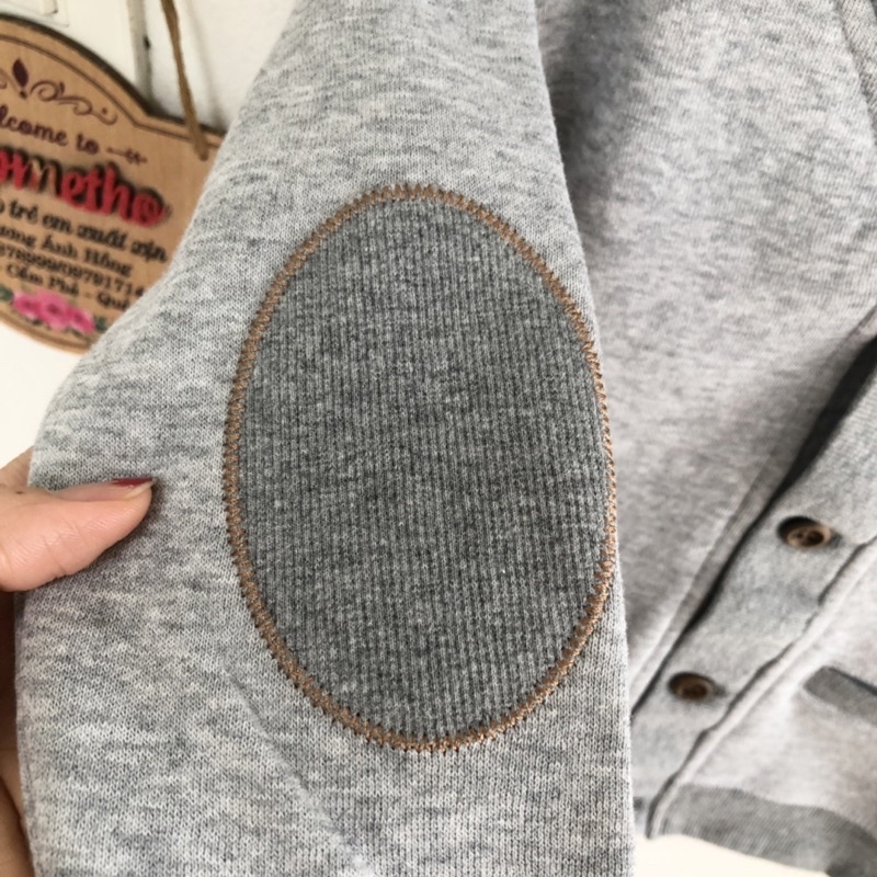 Áo khoác nhẹ bé trai xuất dư chất nỉ bông dày vừa ấm