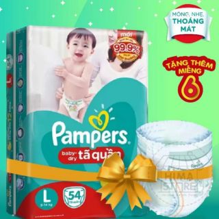 Bỉm quần pampers m60+6, L 54+6, XL48+4, M60, L54, XL48