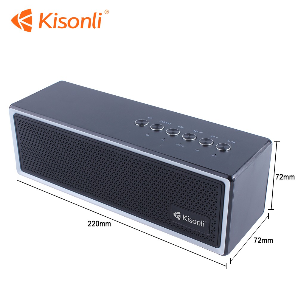 Loa bluetooth Kisonli M8 âm thanh Stereo - thiết kế 3 phím chức năng riêng biệt (Màu ngẫu nhiên)