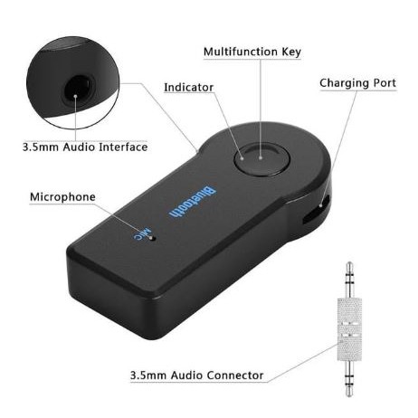 Thiết Bị Nhận Tín Hiệu Âm Thanh bluetooth Không Dây A2DP HP Giắc Cắm 3,5mm Chuyên Dụng Cho Loa Xe Hơi