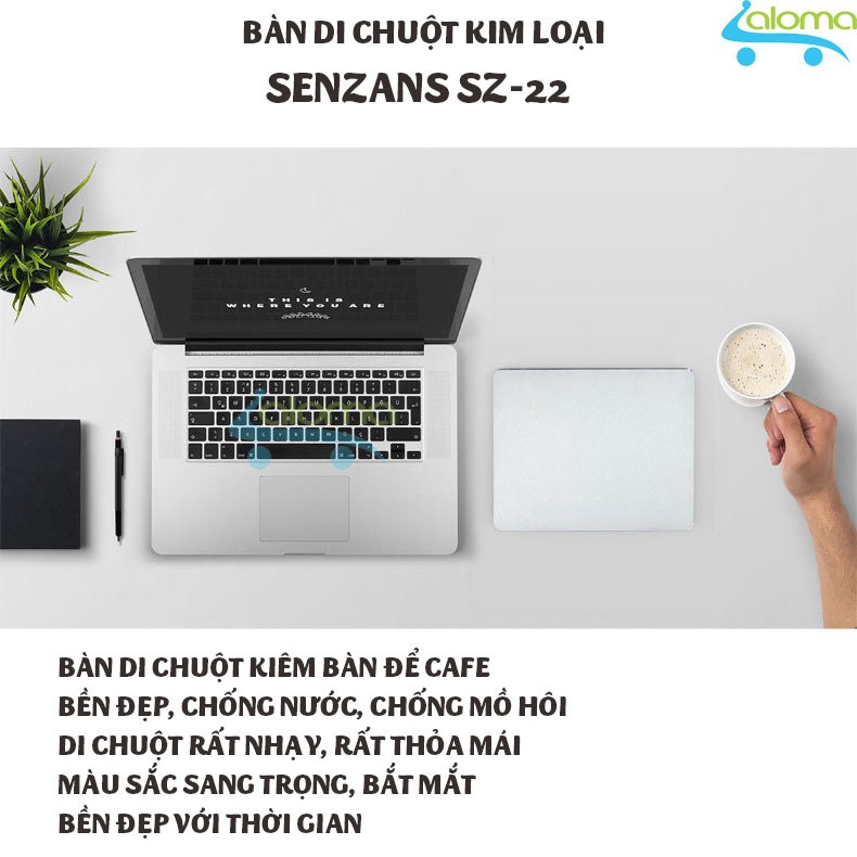 [Mã ELFLASH5 giảm 20K đơn 50K] Bàn di chuột kim loại 3 lớp 25x20cm cho game thủ SENZANS SZ-22