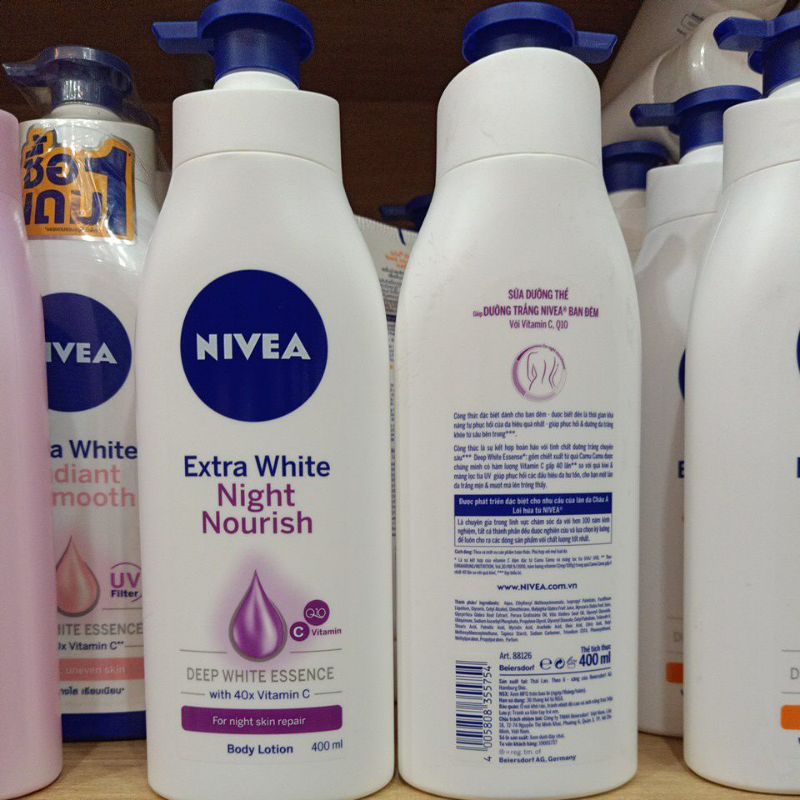 Sữa Dưỡng Thể Trắng Da Nivea Ban Đêm 400ml