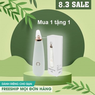 [BIG SALE] Máy hút mụn cầm tay BLACK HEAD+pin, lấy đi nhân mụn,mụn đầu đen,mun cám giảm tiết bã nhờn, 3 đầu hút 2 cấp độ