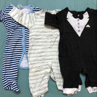 Set 3 body cotton liền tất/không tất