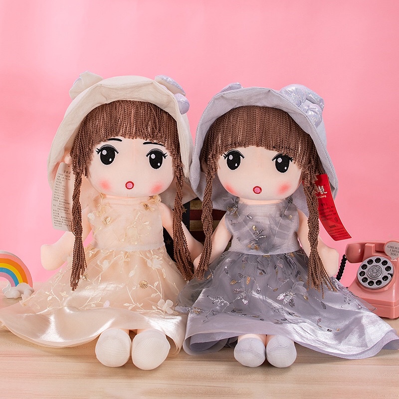 Búp bê gấu bông váy công chúa kích thước 45cm và 60cm