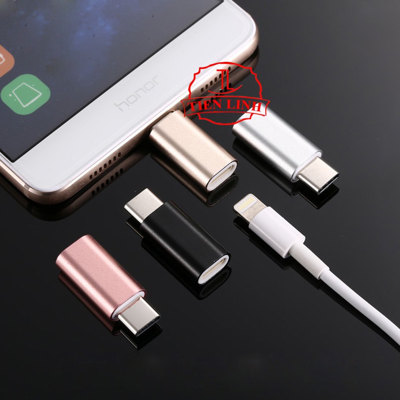 Bộ combo 2 đầu chuyển đổi từ Lingtning sang Micro usb và Lightning sang Type C