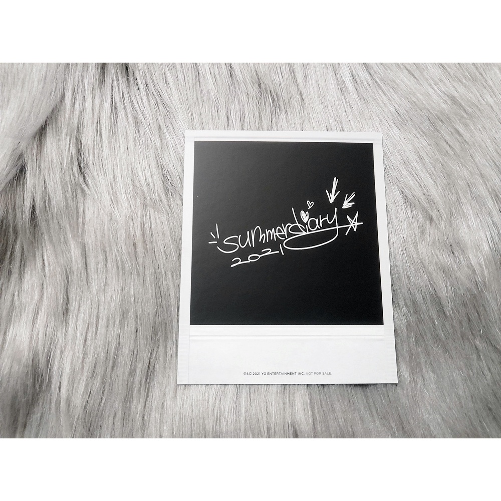 Card ảnh polaroid BLACKPINK JENNIE Summer Diary 2021 B