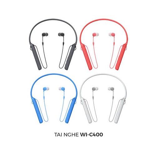 Tai nghe SONY WI-C400 chính hãng Sony VN Màu Xanh