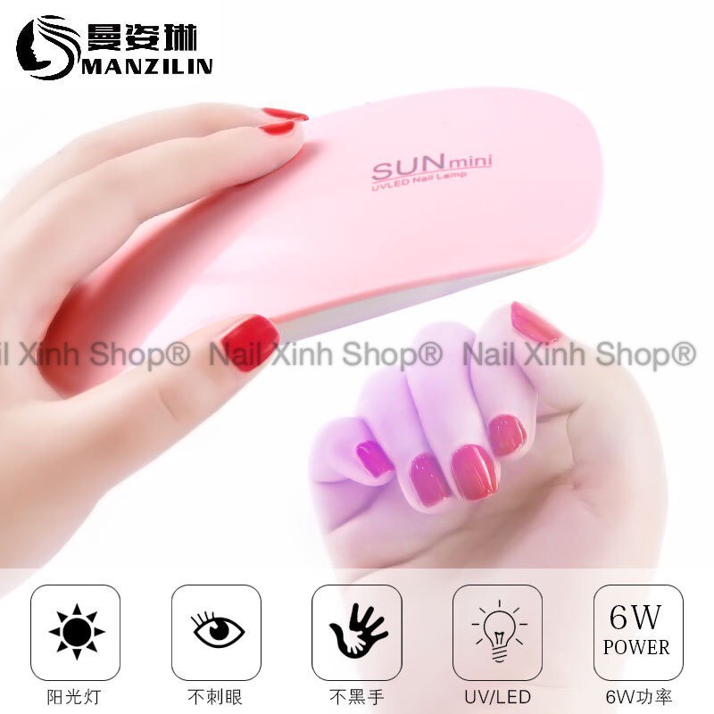 [ Deal sốc ] Máy hơ gel SUN MINI NAIL360 chuyên dùng cá nhân làm móng tay hơ sơn gel, base top gel, màu gels