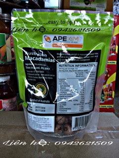 Hạt Mắc ca Úc gói 500gram