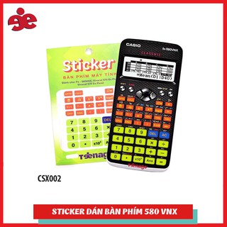 Sticker bàn khím máy Casio 580 VNX