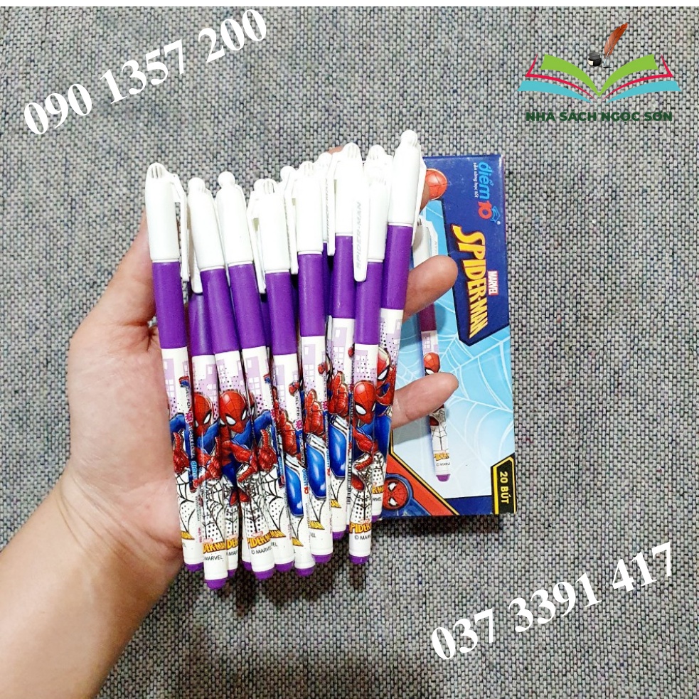 Hộp Bút Tím Thiên Long Gel Điểm 10 TP-GEL04/MA - Bút Nét Đậm Không Tắt Mực