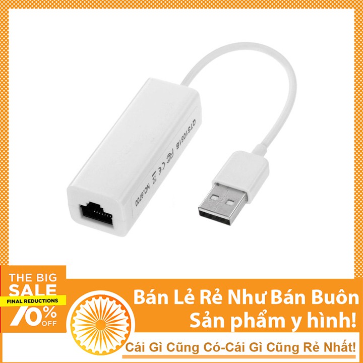 Cáp Chuyển Đổi USB Sang Lan RJ45 - Nối Mạng Lan Qua Cổng USB