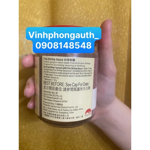 Mắm Ruốc Lee Kum Kee 277gr/ Fine Shrimp Sauce Hong Kong