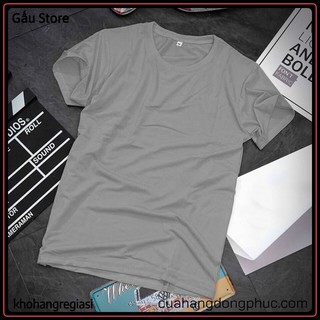 [Xả Kho] Áo Thun Trơn Xám Size Em Bé- size đại [Big Size]