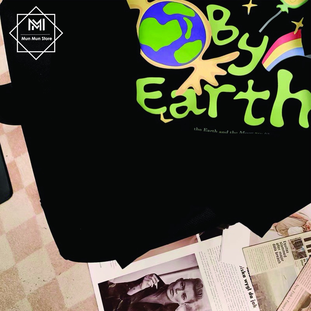 Áo Thun Unisex Form Rộng Tay Lỡ MunMunStore, Áo Phông Nam Nữ Oversize L04