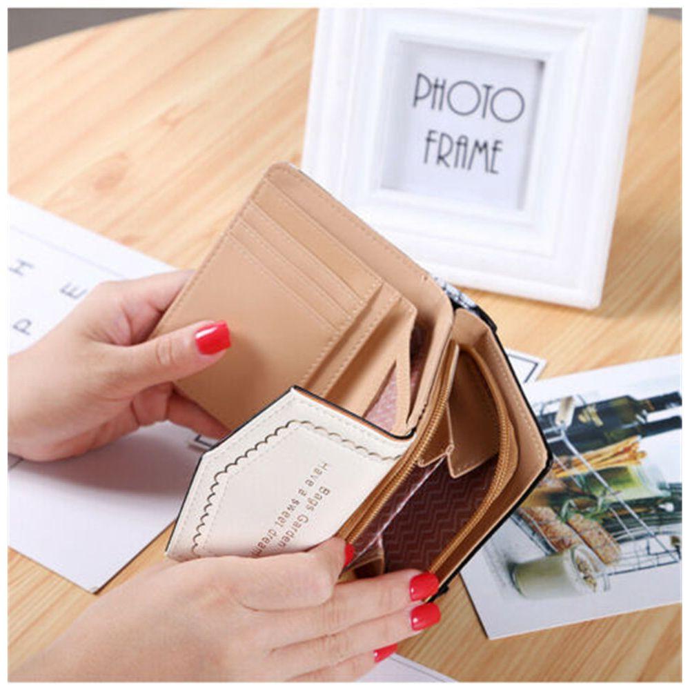 Ví Đựng Thẻ Có Khóa Kéo Phối Tua Rua Thời Trang Sang Trọng Cho Nữ Ốp