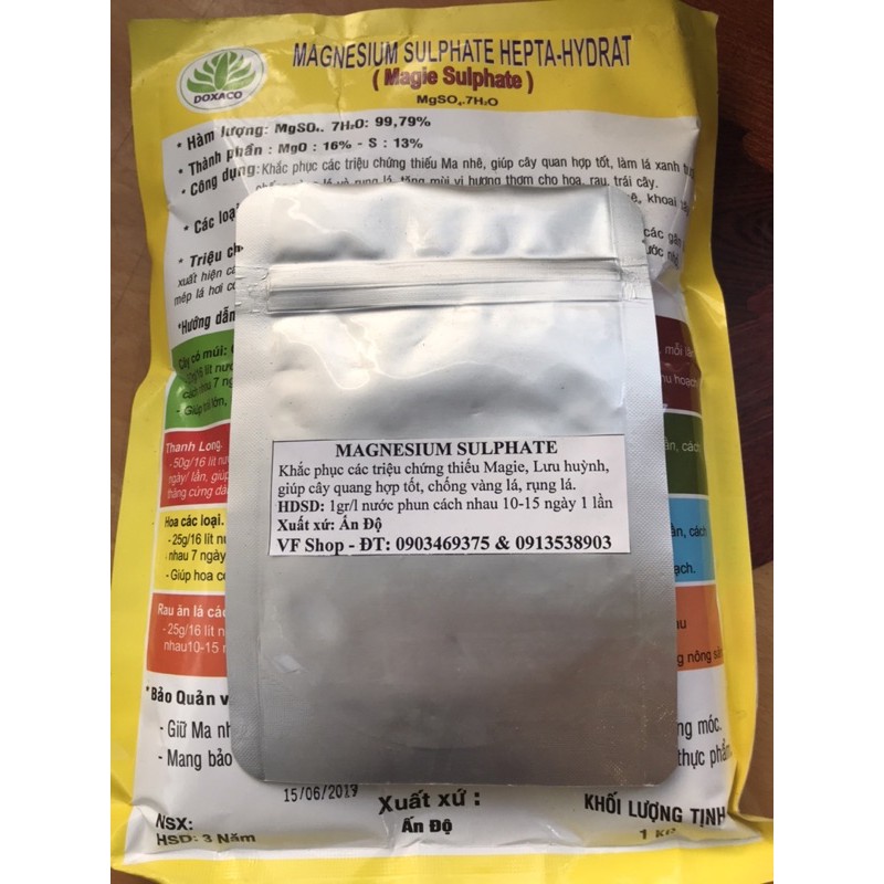 Phân bón Magie Sulfat 200gr
