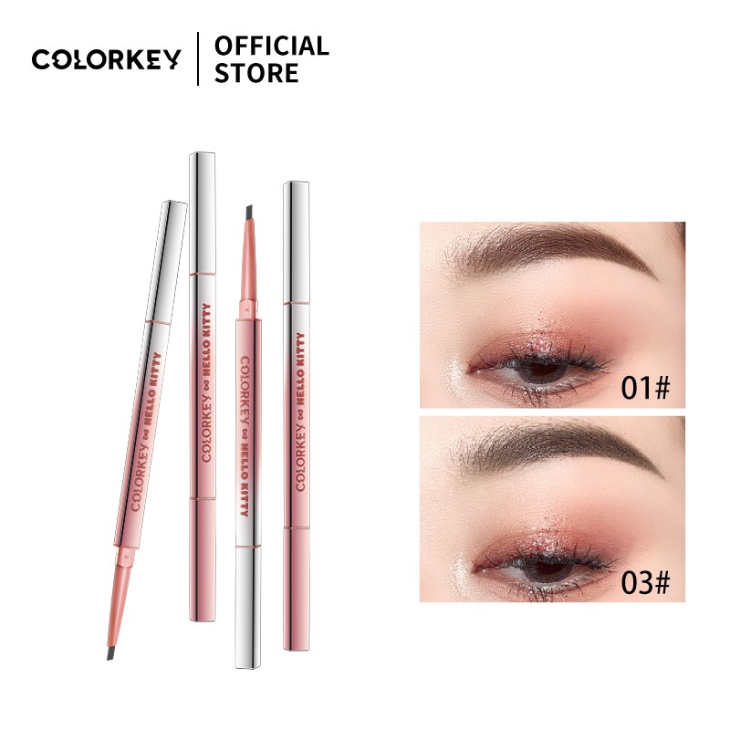 Chì vẽ mày Colorkey x Hello Kitty đầu kép 5 màu tự chọn 0.7g | BigBuy360 - bigbuy360.vn
