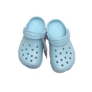 Crocs màu xanh dương nhũ BG