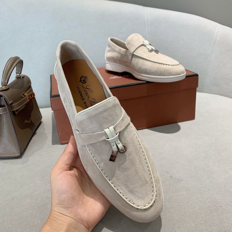 Giày loafer nữ cao cấp mũi vuông nhiều màu xinh LV