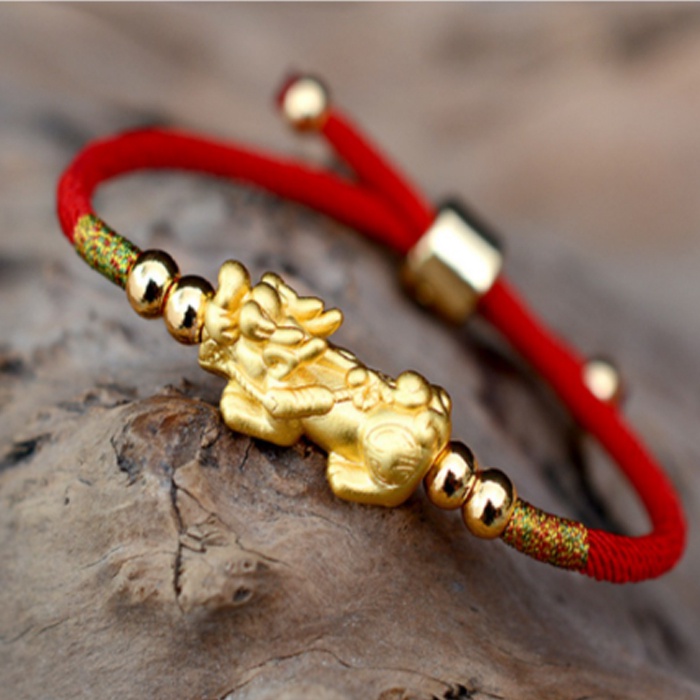VÒNG TỲ HƯU MẠ VÀNG 24K ( BẠC 999 )