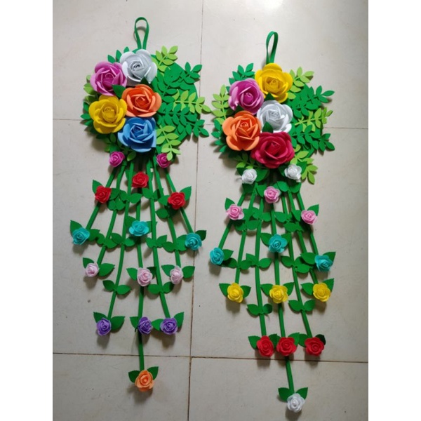 HOA TREO TƯỜNG KT DÀI 70CM ( XỐP BI.TIS )