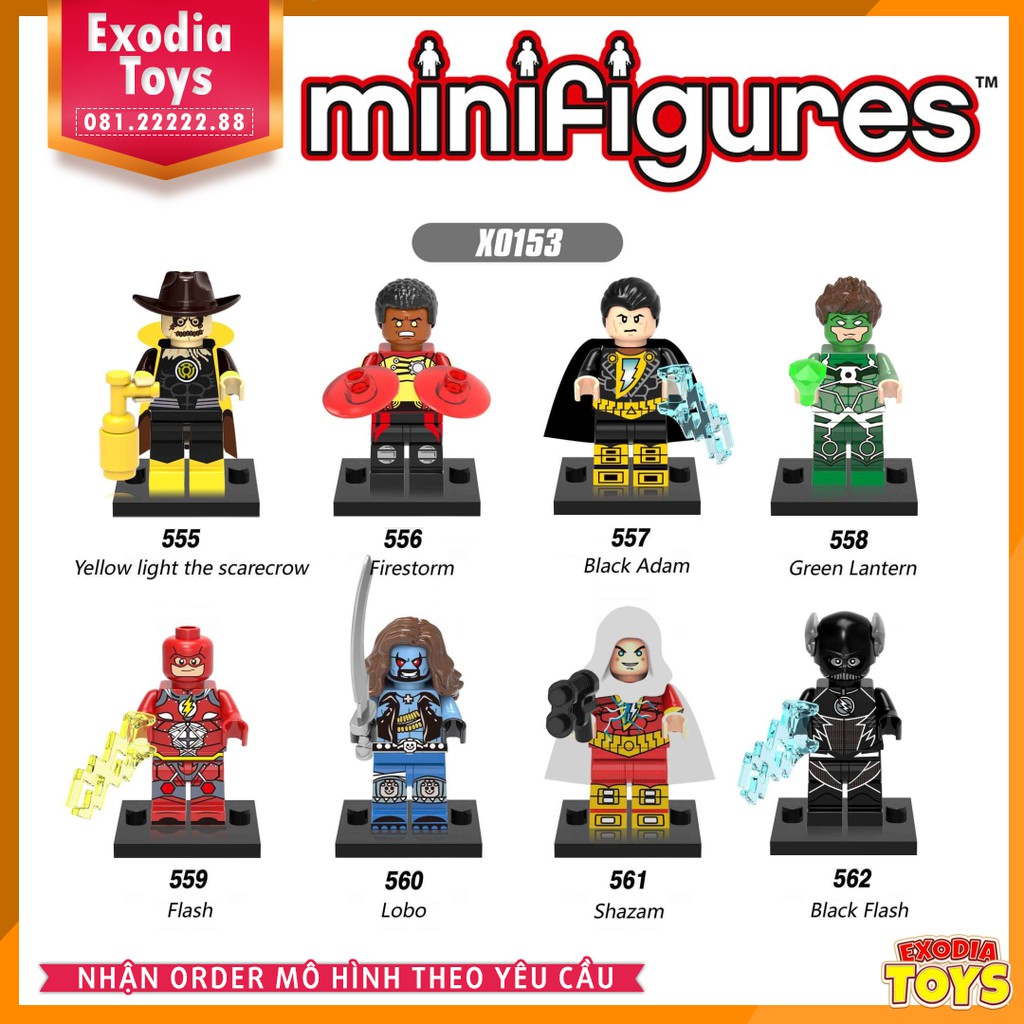 Xếp hình Minifigure Nhân vật siêu anh hùng vũ trụ DC Comics  - Đồ Chơi Lắp Ghép Sáng Tạo - XINH X0153