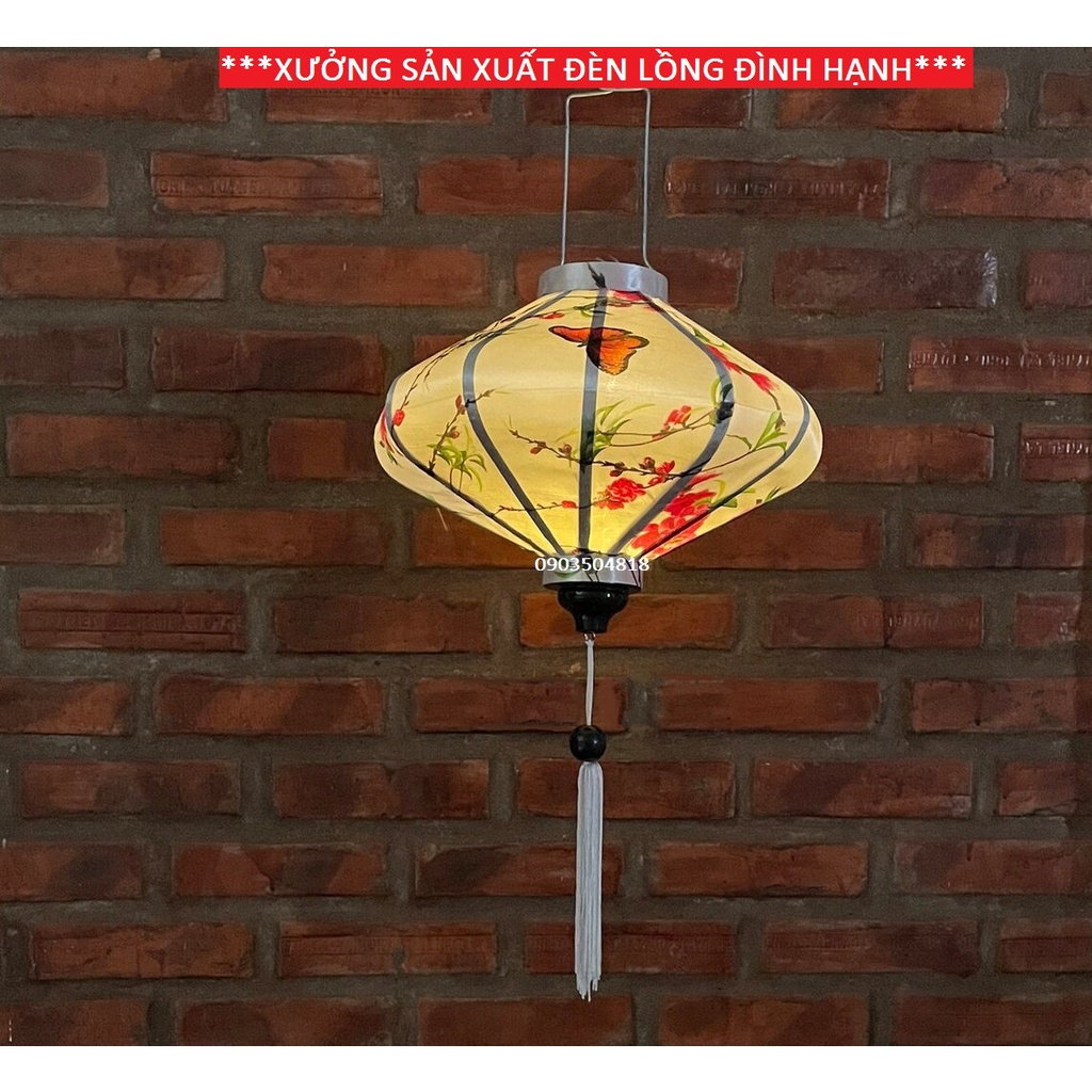Đèn Lồng Hội An Size 35cm, 50cm - Hình Đĩa Bay Vãi Phi 3D - Trang Trí Ngoài Trời, Nhà Hàng, Khách Sạn, Đền Chùa...
