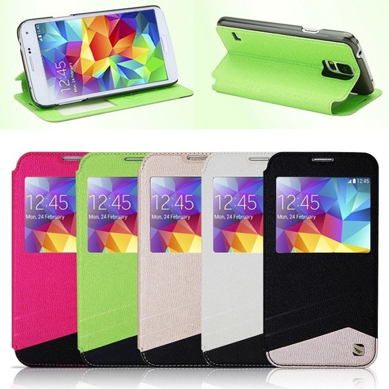 Ốp Điện Thoại Da PU Lật Thời Trang Cho Samsung Galaxy S5 i9600 G900F G900H G900I